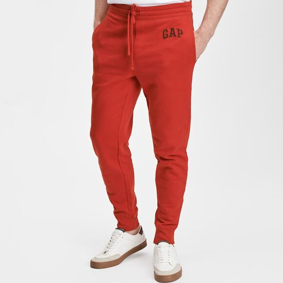 Gap Men's Classic Jogger Sweatpants Red Pants Size M - Picture 1 of 6